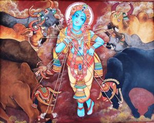Krishna and cows
