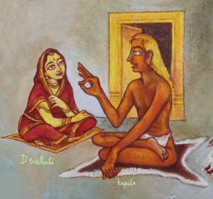 The Lord descended down as Kapila.  This was the result of the sage Kardhama's steadfast penance and the Lord's compassion.  He showered his grace on his mother Devahuti.  Srimad Bhagavatam gives us a nectarine account of this story.... and a teenager from California retells the story for us.
