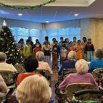 Gopakuteeram Children performance at a senior assisted living center, VA