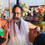 G in boat in Brindavan